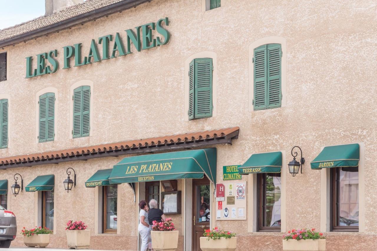 Hotel Et Appartements Les Platanes Thueyts Buitenkant foto